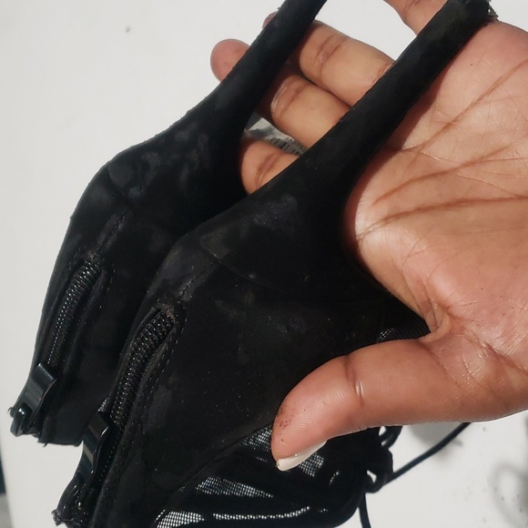 Sheer Lace up Booties - Picture 8 of 9